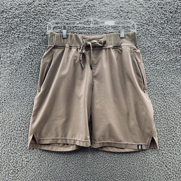 Glyder Pants - Glyder Shorts Womens Small Beige Active Stretch Running Workout Gym Unlined
